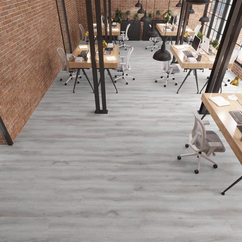 Miniatura 58 de Lucida Surfaces Azulejos de vinilo de lujo Piso adhesivo para instalación de bricolaje 10 tablones de aspecto de madera GlueCore Pro Chino