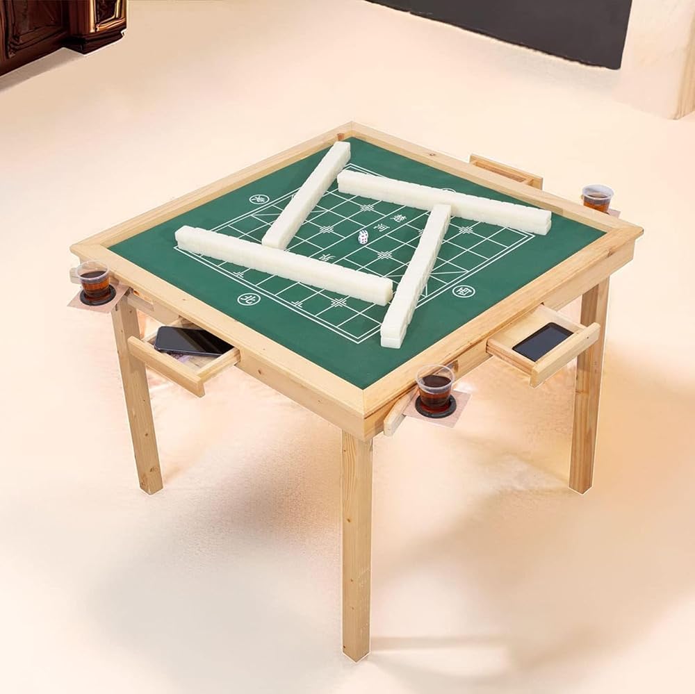 Stół Mahjong, kwadratowy składany stół do gry w pokera, gier planszowych i gier karcianych – wielofunkcyjny design dla rozrywki