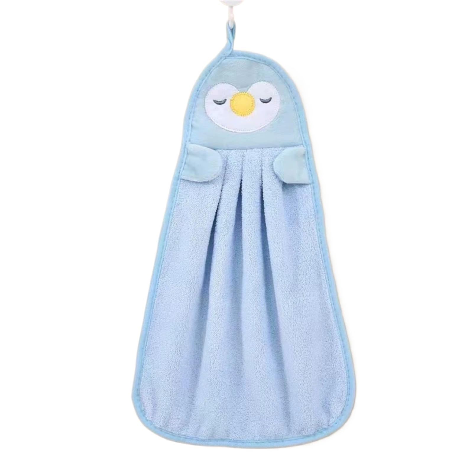 WSQHAO 4Pcs Animal Hand Towels For Home Bathroom Kitchen With Hanging Loop for Hand(Color2)