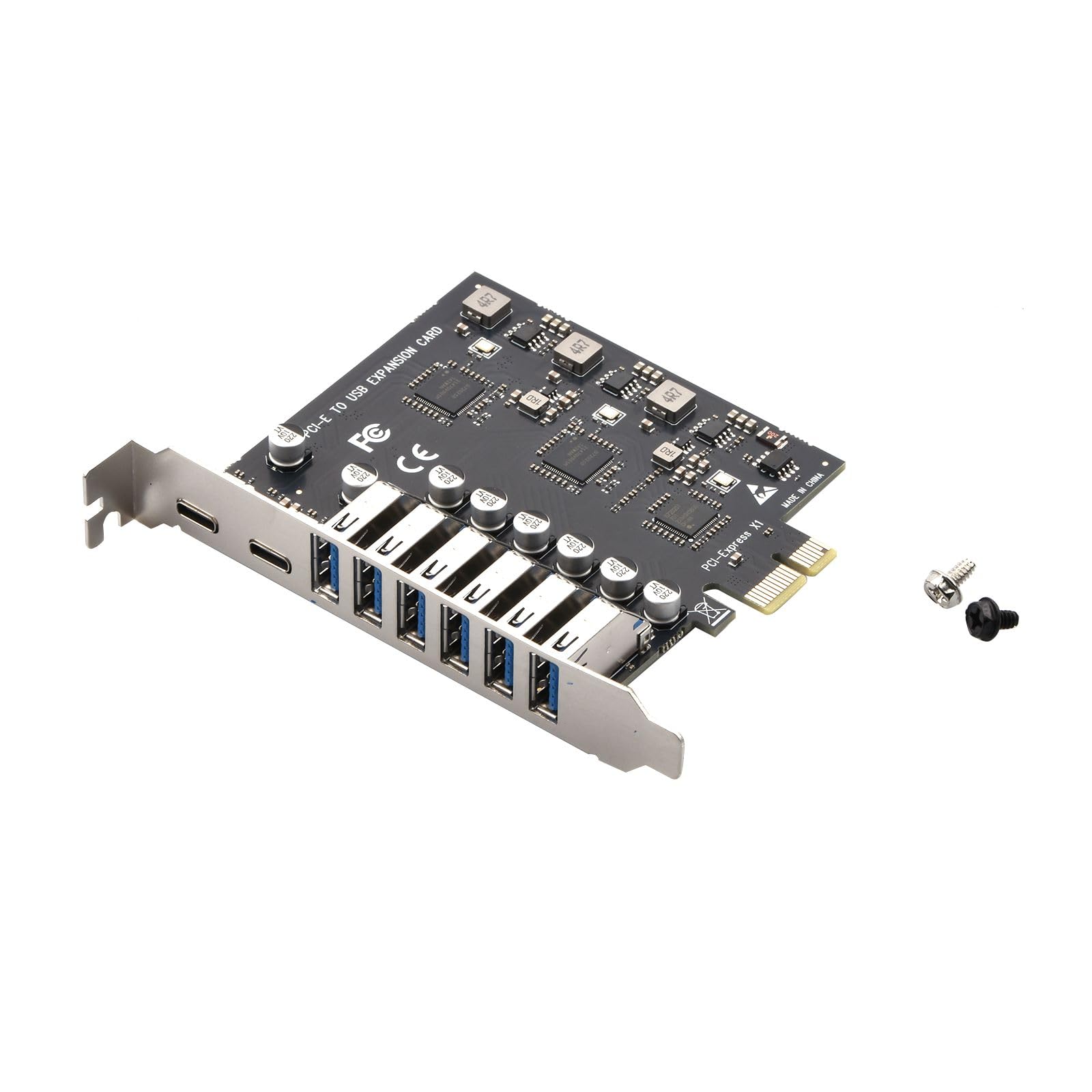 Scheda di espansione USB 3.2 Gen1 con chip NEC720201 5Gbps Supporto trasmissione PCI-E X1 X4 X8 X16 Periferiche per computer