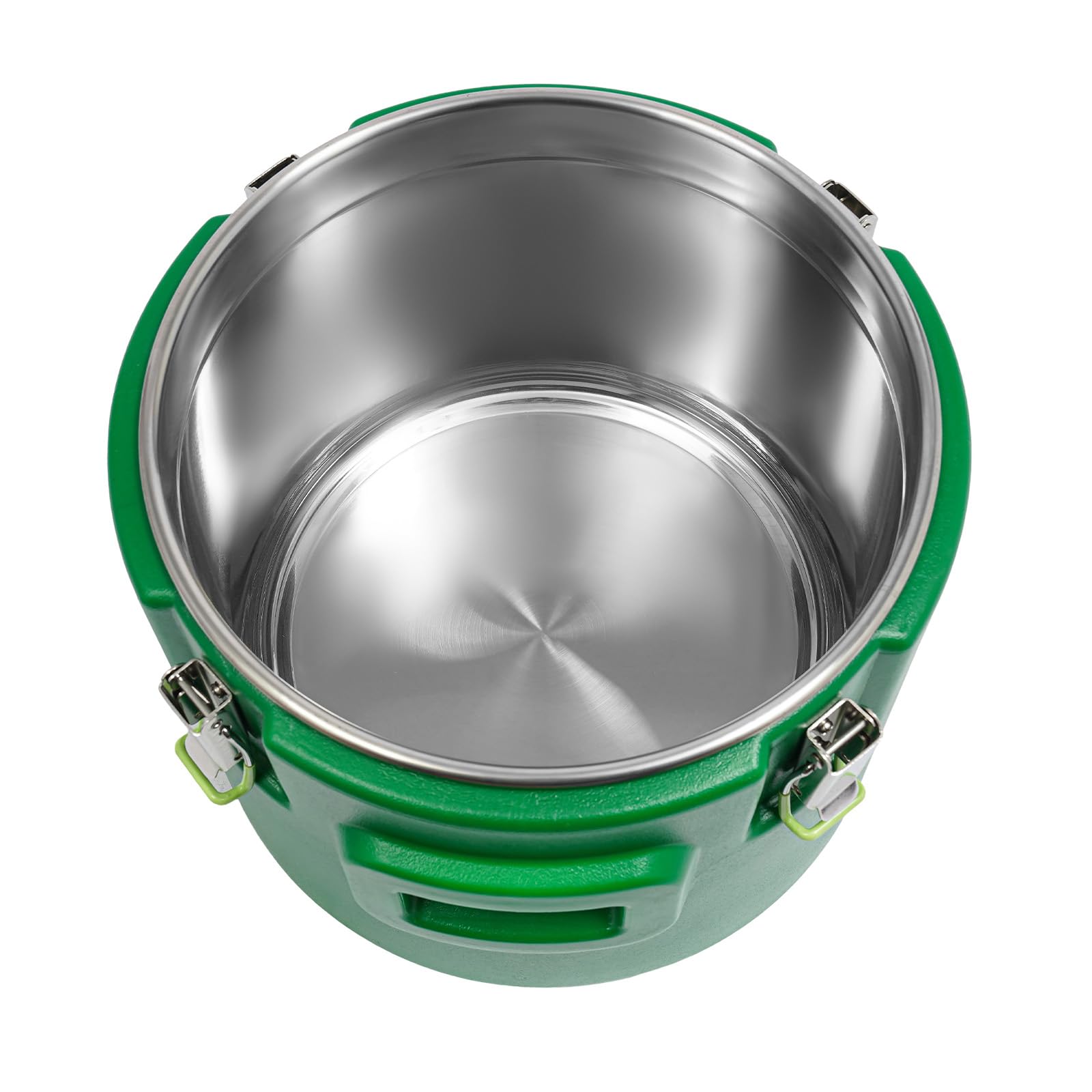 Recipiente térmico de transporte de 15 L, a prueba de fugas, para alimentos y bebidas, recipiente aislante de acero inoxidable para catering, camping y buffet