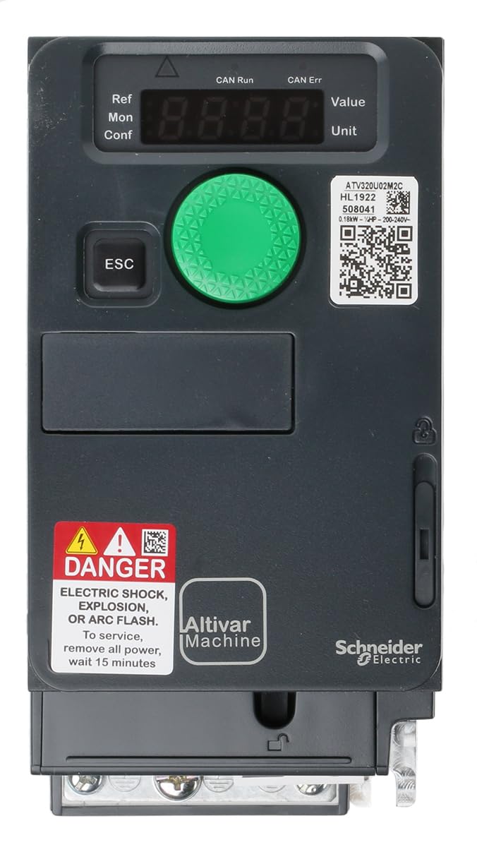ATV320C 0,18kW 230V mono compacto pour un contrôle précis de votre moteur électrique