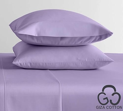Miniatura 2 de Juego de sábanas 100% Giza Egyptian Dreams (4 piezas) de bolsillo profundo de 10 pulgadas, de algodón Giza, sábanas y fundas de almohada, fibra