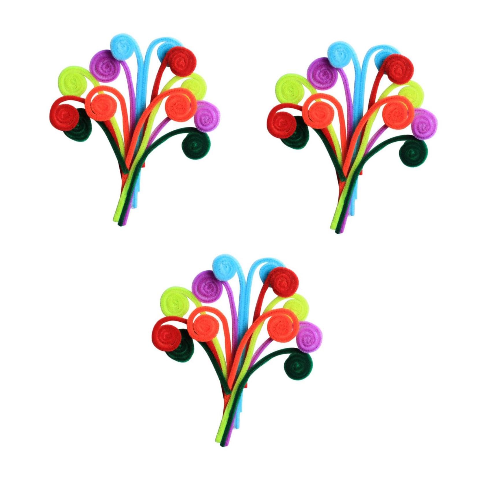 SAFIGLE 600piezas Material De Manualidades De Navidad Para Varillas De Chenille Para Juguetes Educativos Mezclado