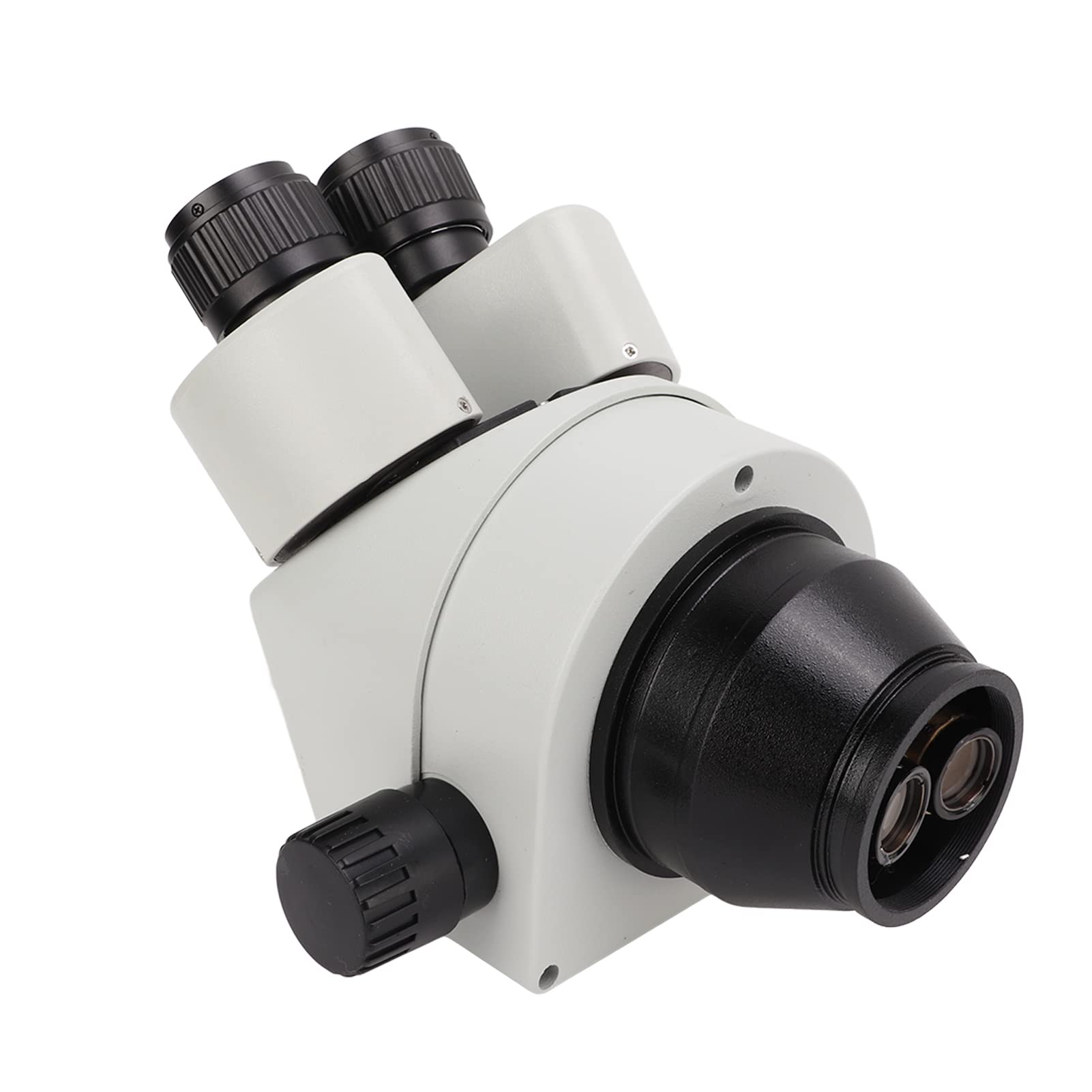 Cocoarm Cabezal de Microscopio con Zoom, Cabezal de Microscopio Estéreo Trinocular de Vidrio Metálico de 3,5X45X a 7X45X, Inclinación de 45 Grados, Rotación de 360, Ocular WF10X20 para Reparación de
