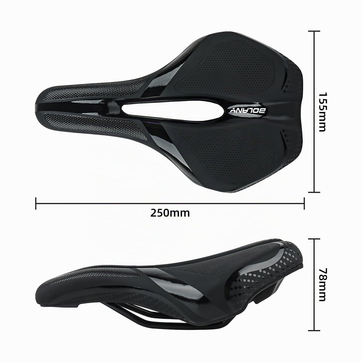 Sella per Bicicletta Comoda, Sella Bici Comoda, Sellino in Memory Foam Ergonomica Con Copertura Impermeabile Unisex per sella per City Bike Mountain Bike