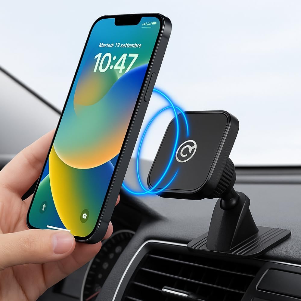 GC GLOBALCOMMERCE Magnetic Universal Car Mount with 360° Ball Joint | Holder Compatible with Smartphones image 2