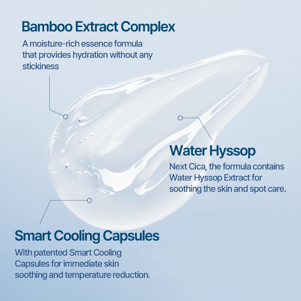 BERGAMO Bamboo Soothing Face Serum For Sensitive Skin - Hydrating Face Moisturizer, Lightweight Facial Serum, Vegan Skin Care, Hypoallergenic & Fragrance-Free, Korean Skin Care, 1.69fl.oz, 50ml - Image 3