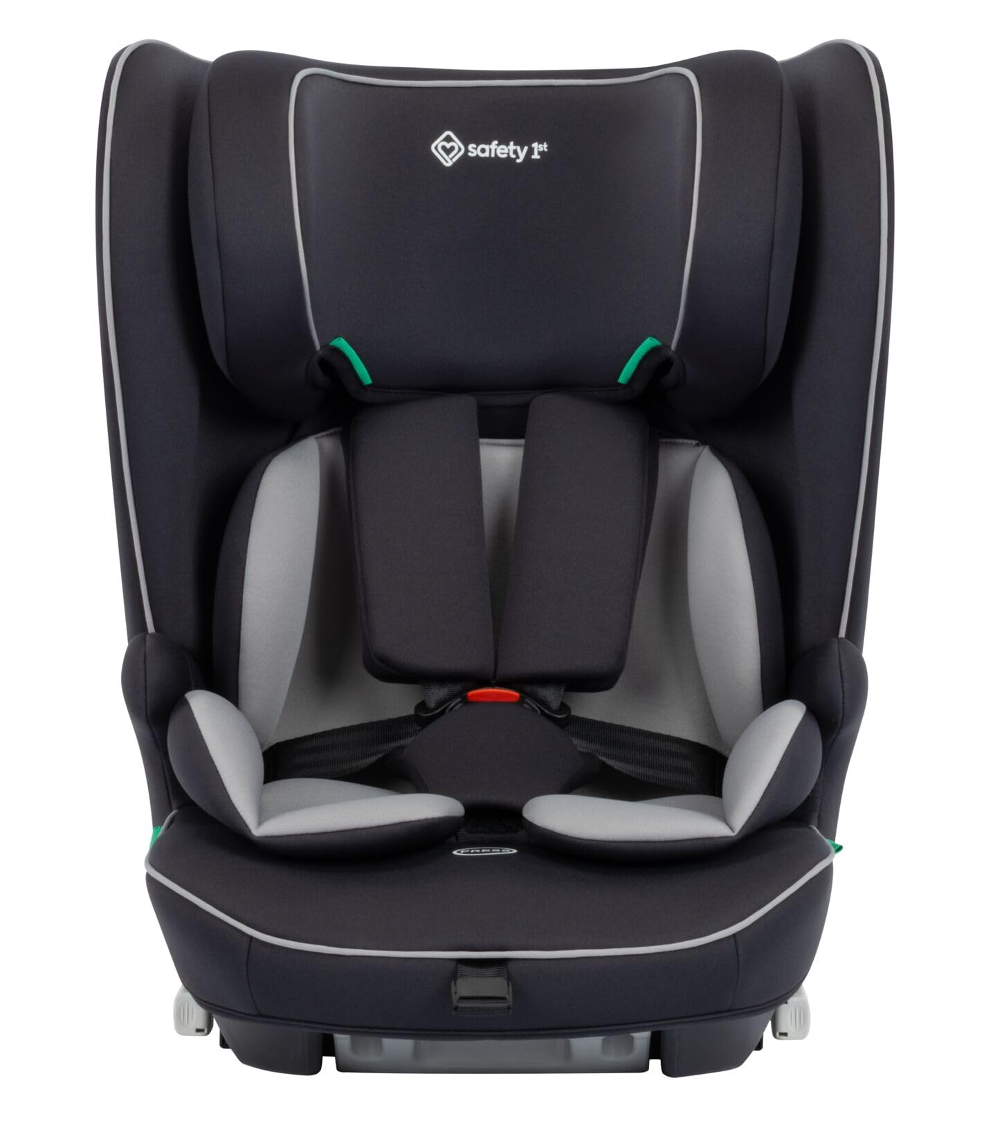 Safety 1st Lunar i-Size, silla de coche evolutiva, 15 meses a 12 años (76–150 cm), silla de coche ISOFIX, 13 posiciones de reposacabezas, protección lateral, Black