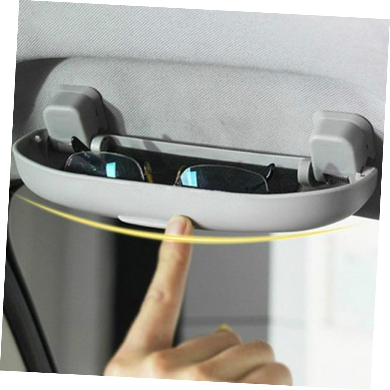 ULTECHNOVO Supporto Per Occhiali Da Sole Per Auto 3 Pezzi Da Installare Sul Supporto Per Occhiali Per Visiera Auto