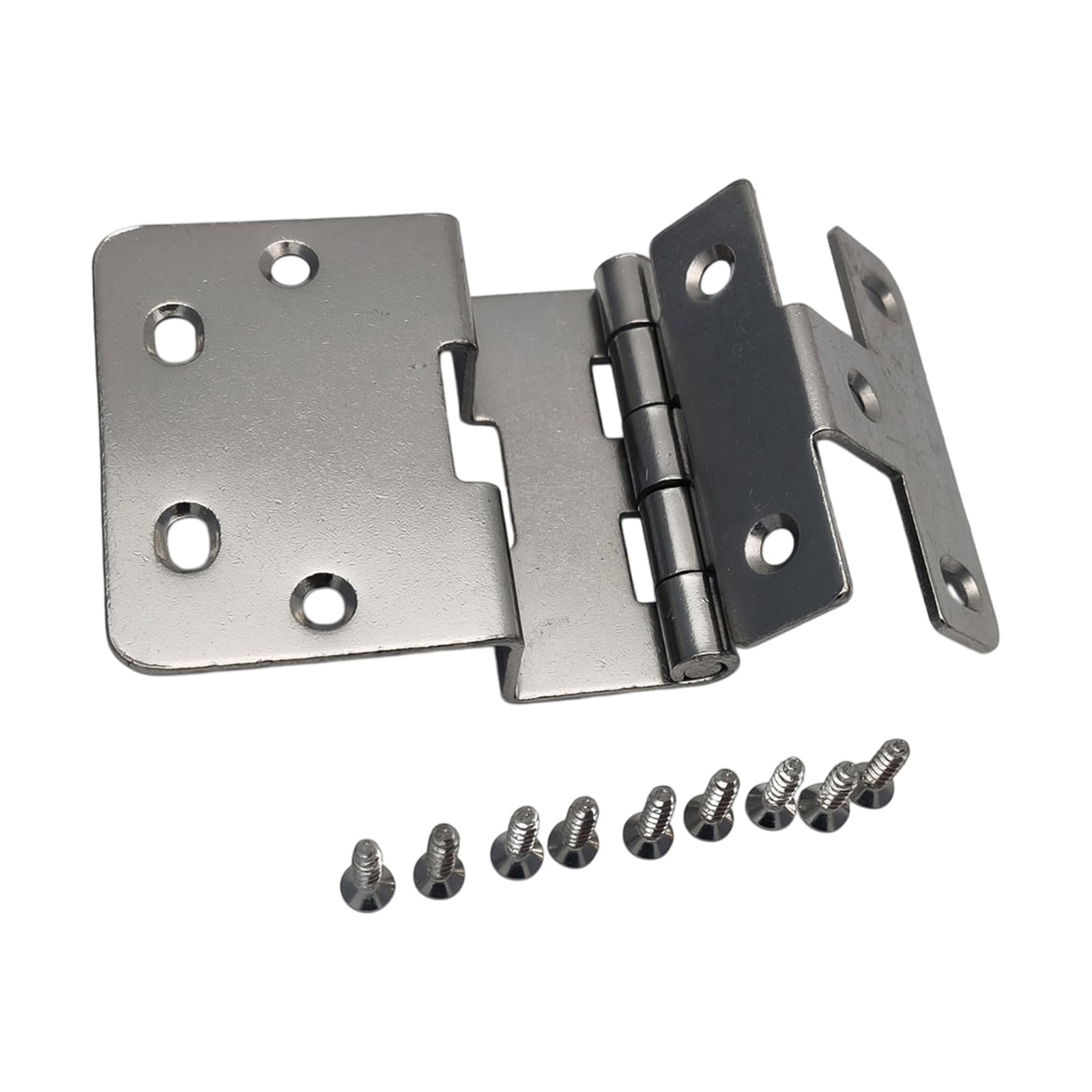 Cunzjia Nickel Color Heavy Duty Five Knuckles Hinge With Smooth Quiet Operate Adjustable Folding Door Hinges For Commercial And Home Use