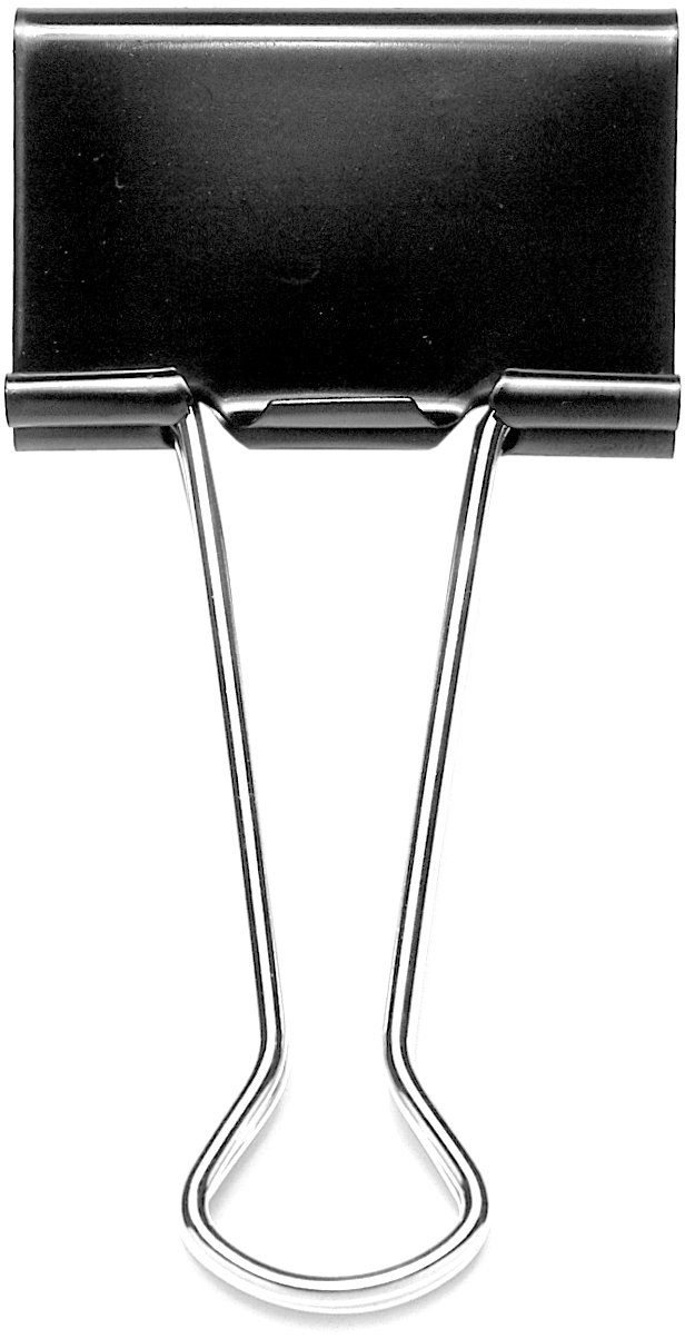 Rapesco - Pinza fermacarte, 41 mm, confezione da 100 pezzi, colore: nero
