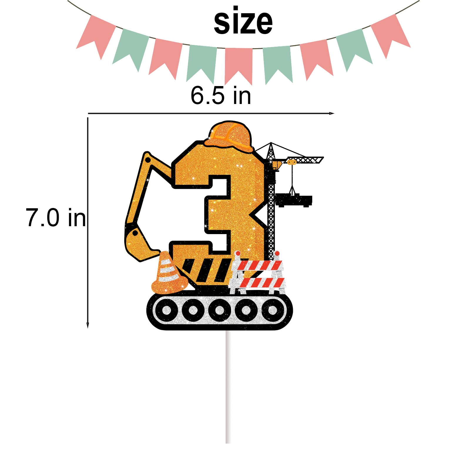 18 pezzi costruzione cake toppers veicoli cake decoration set escavatore torre gru cupcake topper traffico e segnaletica stradale decor happy birthday party su | IT