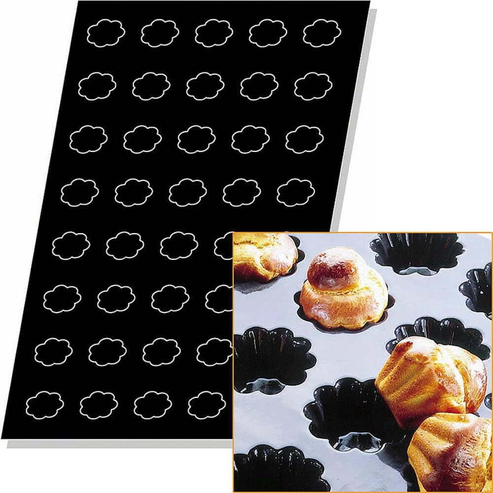Matfer Bourgeat 336063 Flexipan Briochettes Nonstick Sheet Mold