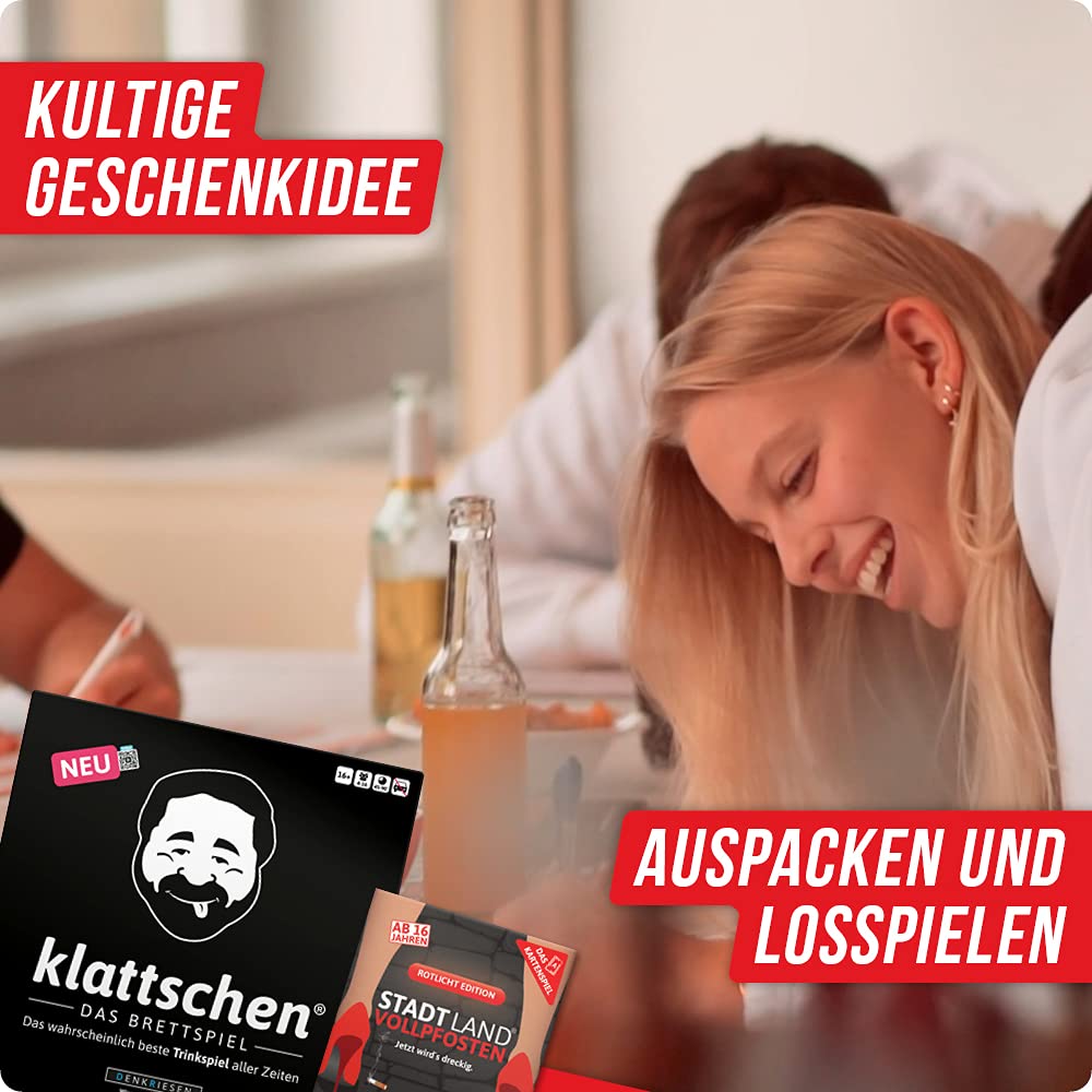 DENKRIESEN Party Pack 2 | SLV Rotlicht & Klattschen Brettspiel