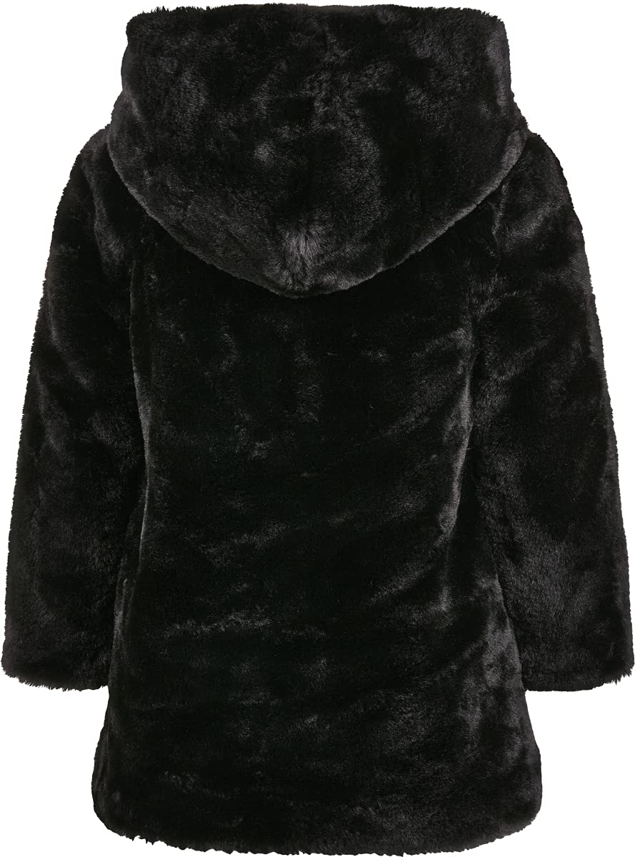 Urban Classics Damen Girls Hooded Teddy Coat