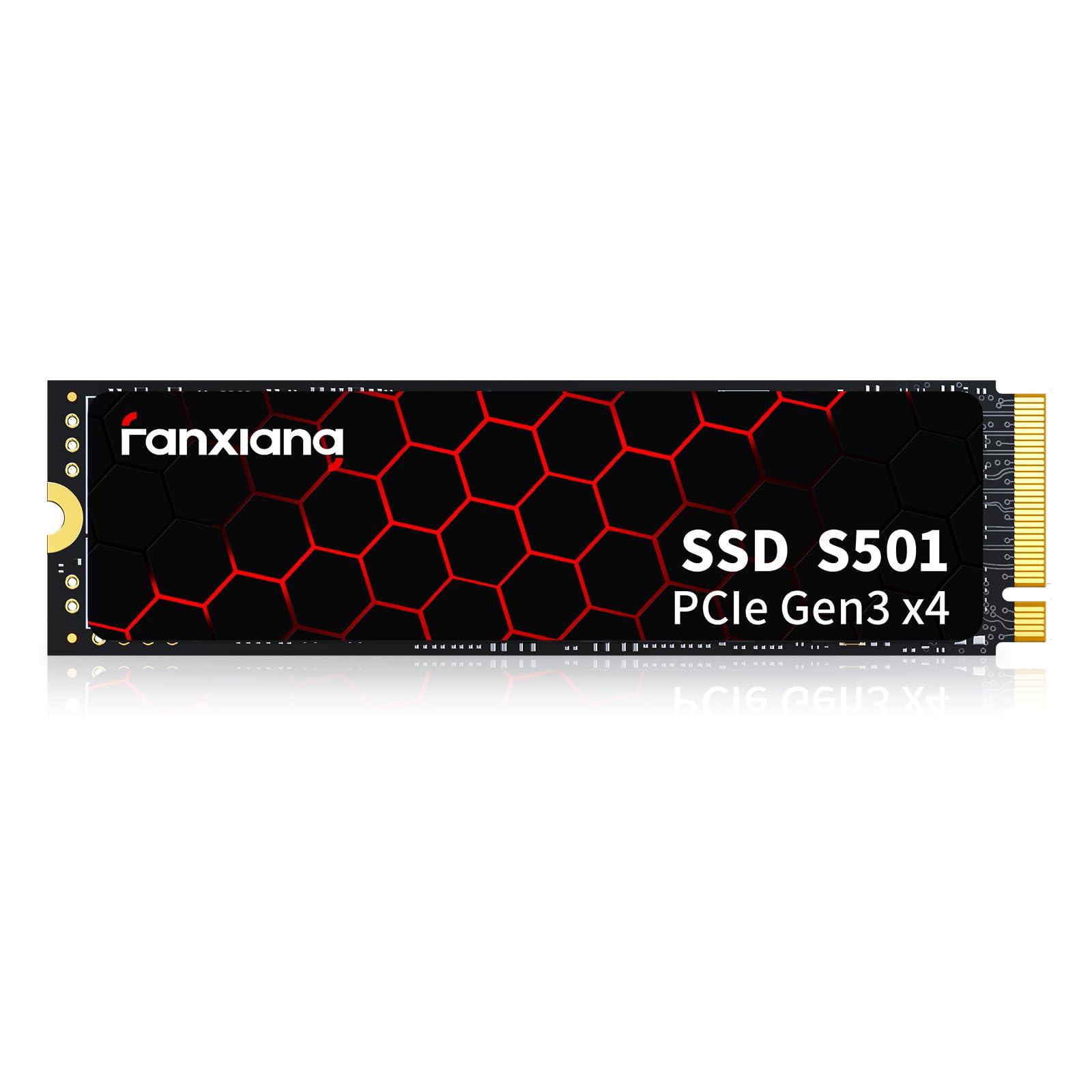 fanxiang S501 256 GB NVMe SSD 3D NAND 1.3 PCIe Gen3x4 M.2 2280 Internes Solid-State-Laufwerk (Lesegeschwindigkeit bis zu 2000 MB/s) Kompatibel mit Laptops und Desktop-PCs