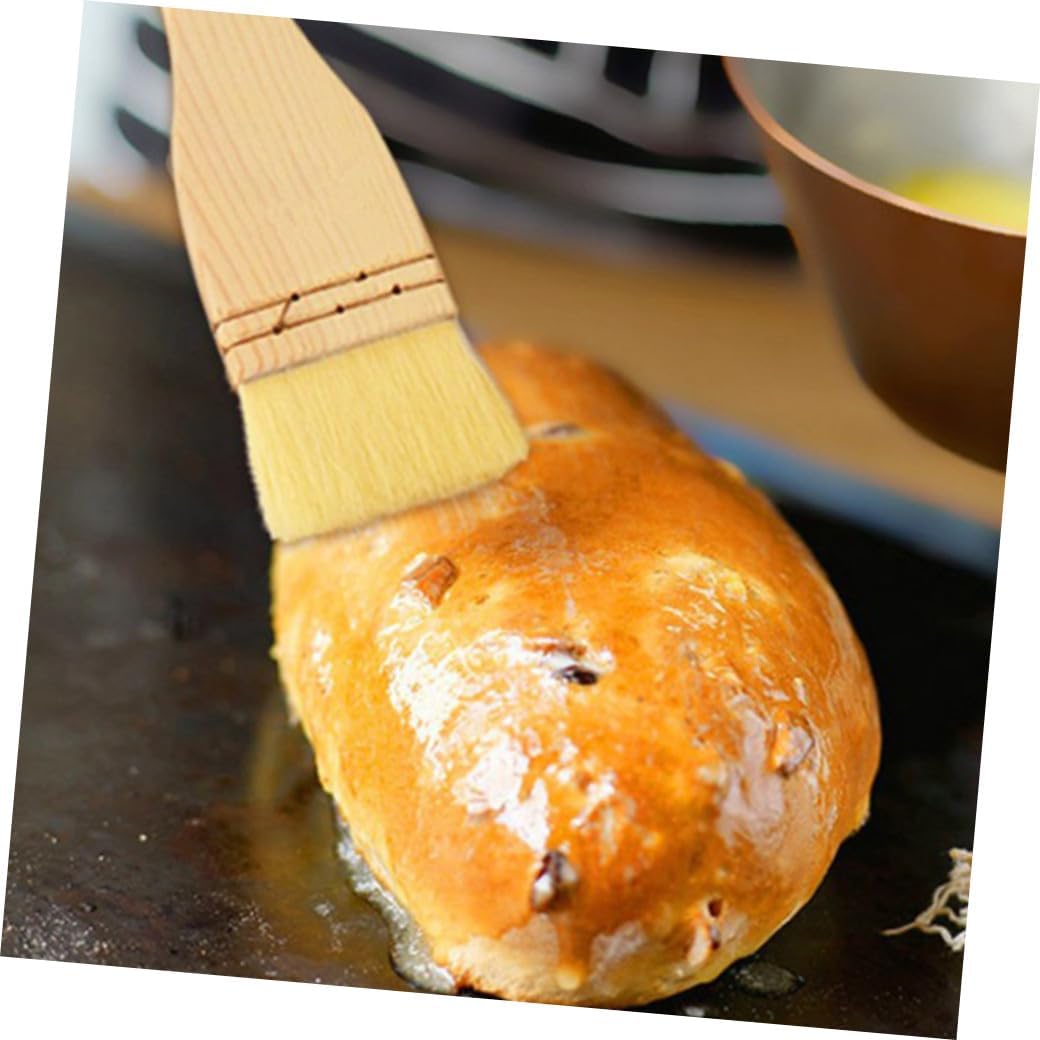 Wood Pastry Brush for Baking and Bbq Oil Basting Kitchen
