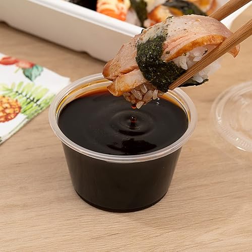 Miniatura 5 de Restaurantware RW Base - Tazas de salsa de 4 onzas, 2000 tazas de condimento aptas para microondas, resistentes a las grietas, desechables de