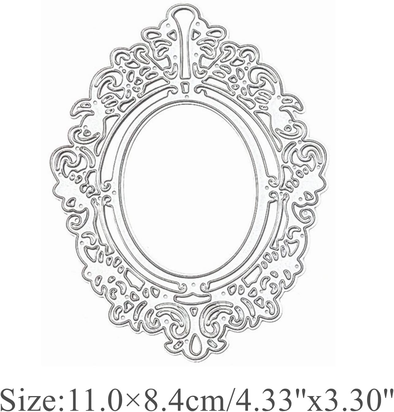 Vintage Photo Frame Metal Die Cuts, Lace Mirror Frame Stencils DIY Crafts Cards Cutting Dies Cuts for DIY Embossing Card Making Photo Decorative Paper Dies Scrapbooking