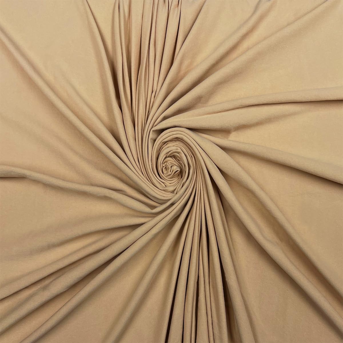 Pico Textiles 15 Yards Bolt - Khaki Cotton Spandex Jersey Fabric - 4 Way Stretch - Sold by The Bolt - Ideal for T-Shirts, Dresses, Athleticwear Apparel