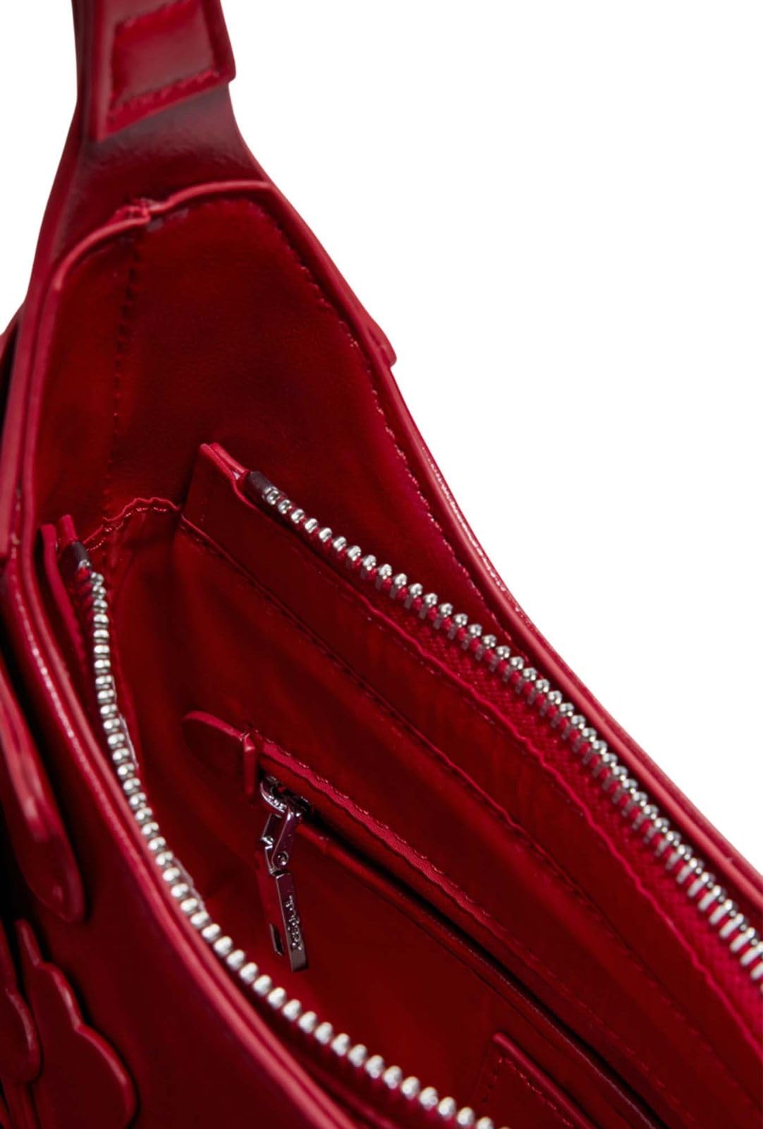 Desigual borsetta borsa a tracolla Reprise Red Valentine Haiti Hand Bag Carmine rosso