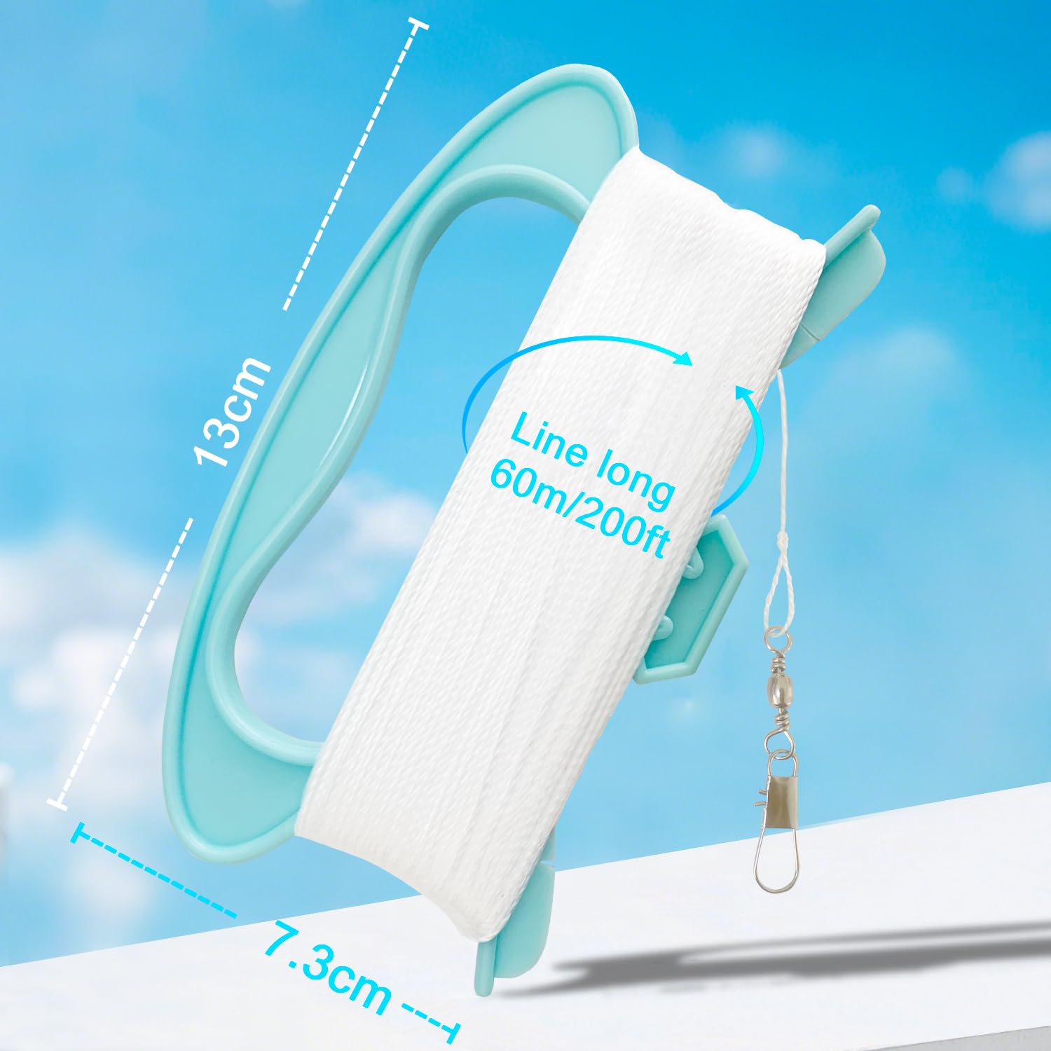 HONBO Kite Handle with String for Kids and Adults, Kite Winder with Non-Slip Grip, Durable Nylon Reel for Different Sizes of Kites, Easy to Use, New Macaron Colors (4 Pack) - Image 2