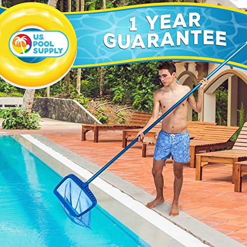 U.S. Pool Supply LR-080 Professional Heavy Duty 20 Inch Swimming Pool Leaf Rake With Deep 16 Inch Net Bag thumb #4