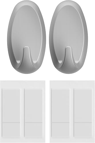 Miniatura 11 de Ganchos adhesivos de pared resistentes FrogTape reMOVEables, sin daños, fáciles de quitar y reutilizar, incluye 2 ganchos y 4 tiras para colgar
