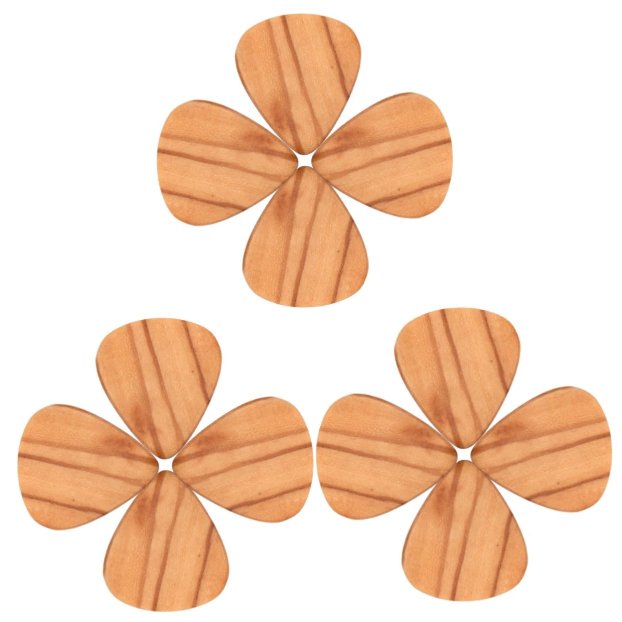 TOYANDONA 12pezzi Plettri Per Chitarra Di Olivo Da Accessori Musicali Pratici Con Design Ergonomico Per Musicisti e Amanti Della Chitarra