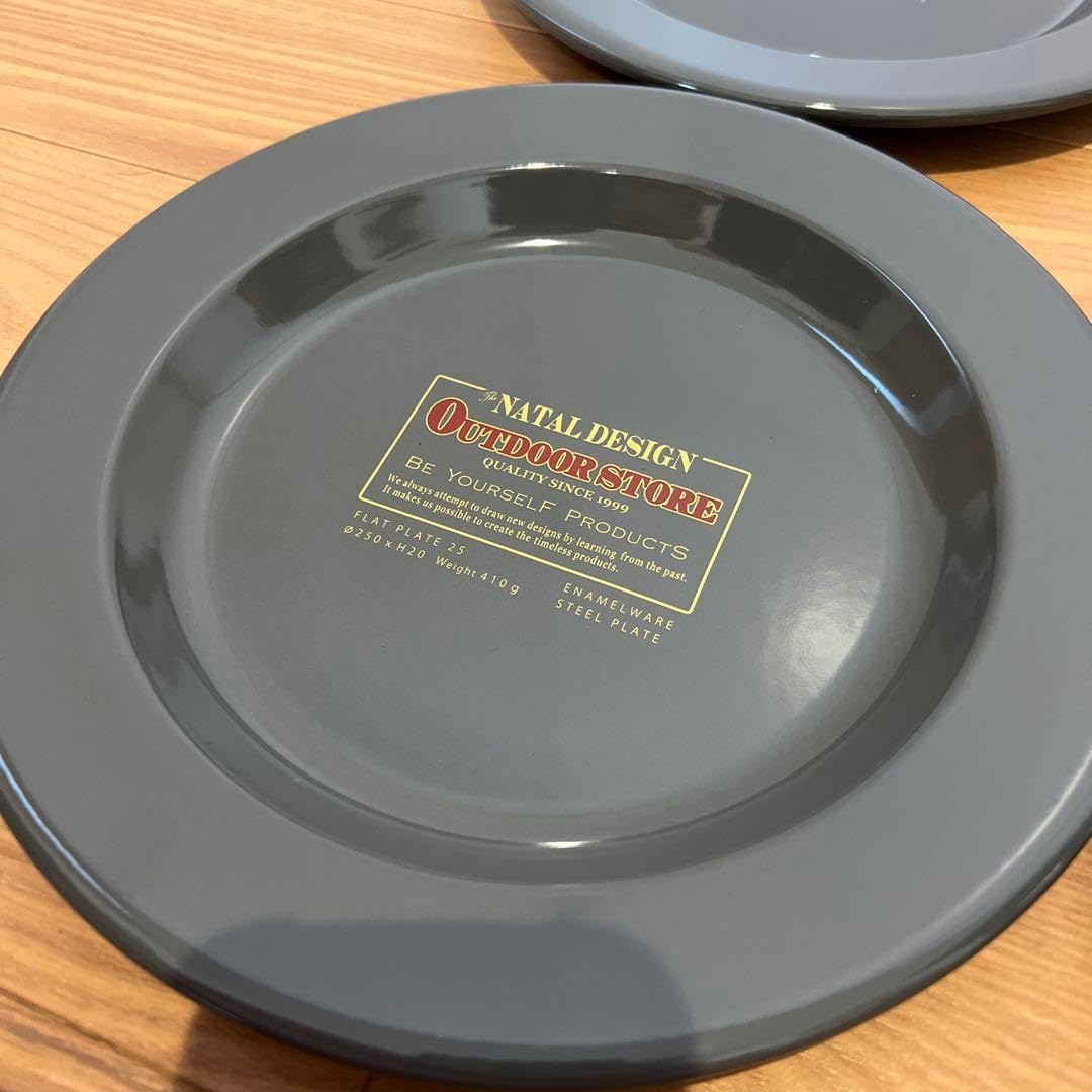 NATAL DESIGN アウトドア皿 4枚セット グレー 争奪戦必至