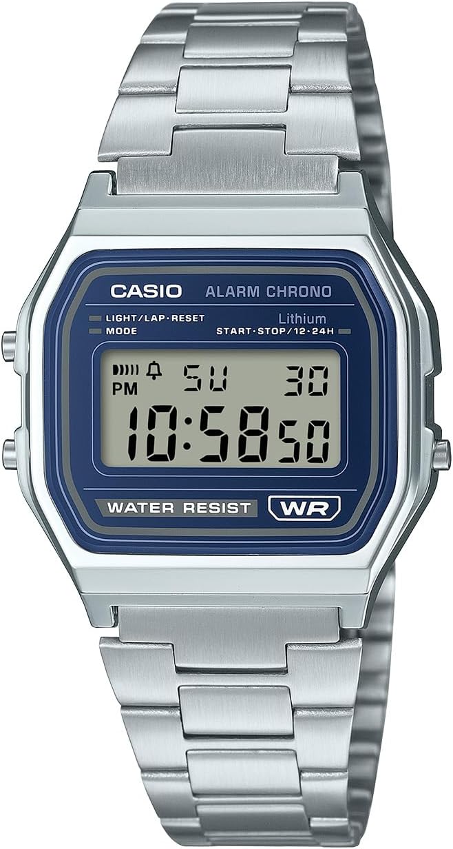 Men's Digital Watch with Stainless Steel Bracelet