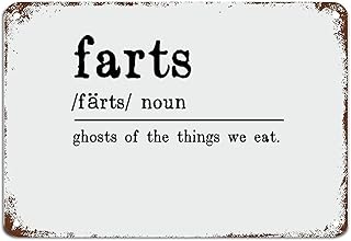 Farts Definition Signs Farts Definition Typography Aluminum Metal Sign Vintage Metal Wall Art Rustic Wall Sign Home Decor for Home Bars Clubs Cafes Man Cave Party 8x12 inch