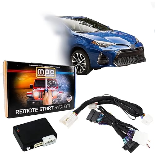 MPC Remote Start Kit Compatible with Toyota Corolla 2014-2019 || H-Key ONLY || Semi Plug N Play Harness || Press OEM Key Fob 3X Lock to Start || USA Tech Support