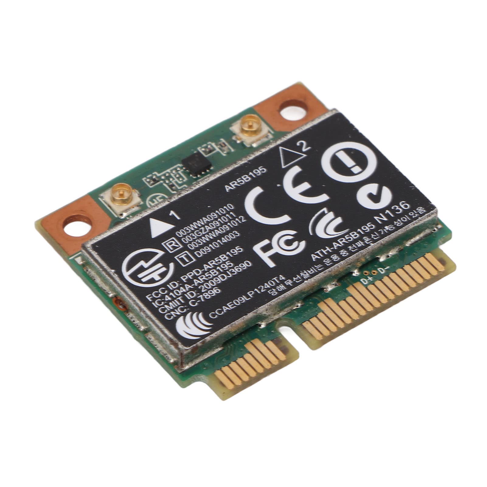 Tarjeta de Red WiFi AR5B195, Tarjeta Inalámbrica Mini PCIE para 431 435 436 4530S, Tarjeta de Red WiFi de 150 Mbps con 2 Tornillos, Plug and Play