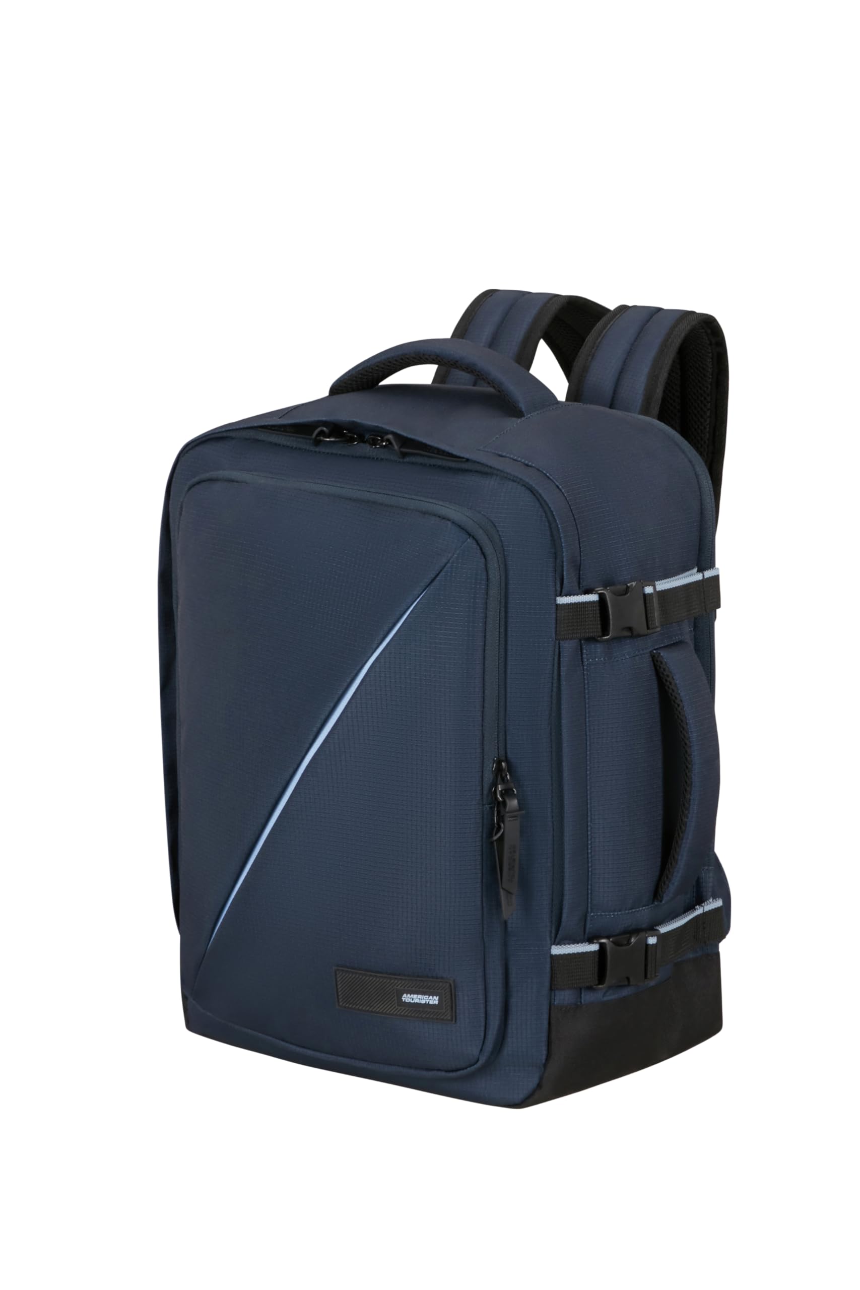 American Tourister Take2Cabin - Wizz Air/Vueling Cabin Bag 30 x 20 x 40 cm, 26.5 L, 0.60 kg, Hand Luggage, Airplane Backpack MS, Blue (Dark Navy)