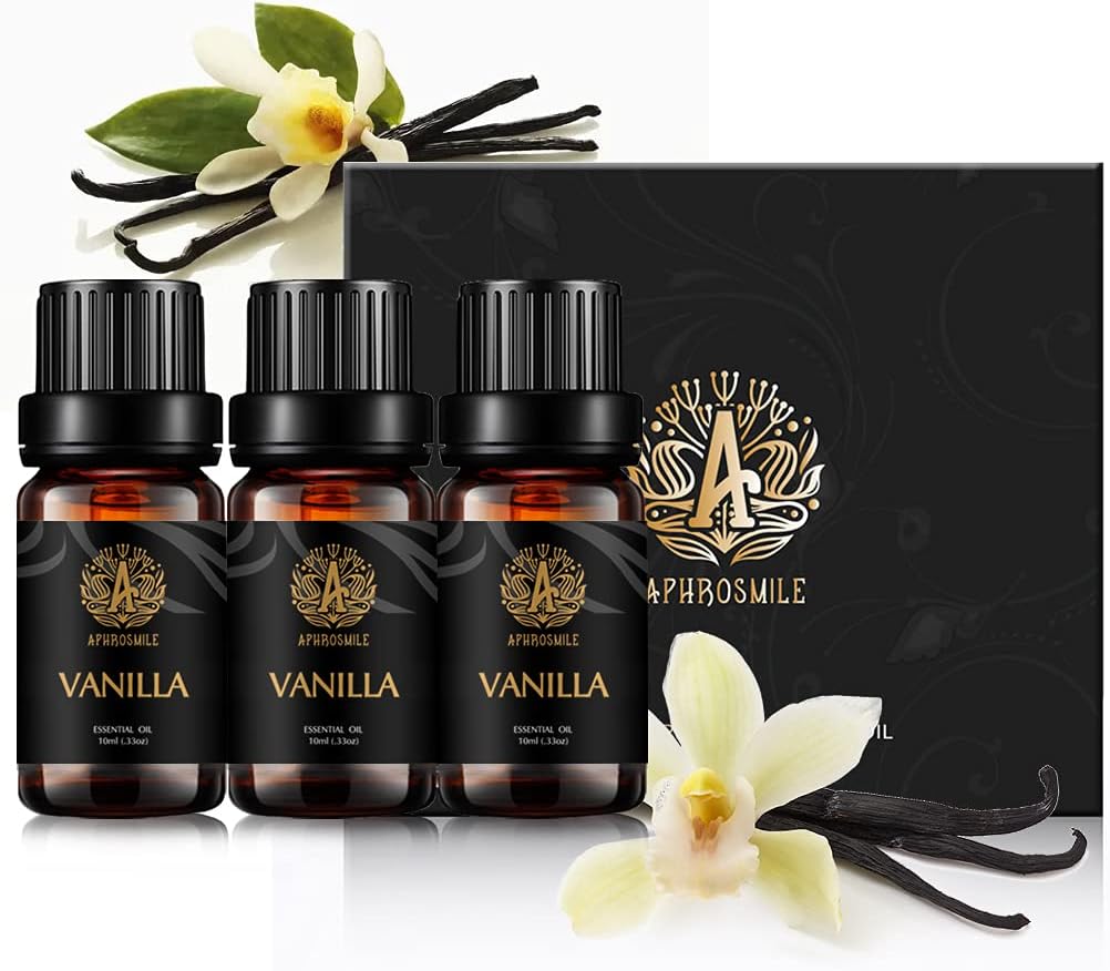 Aromatherapy Vanilla Essential Oil Set, 100 Pure Aromatherapy Vanilla