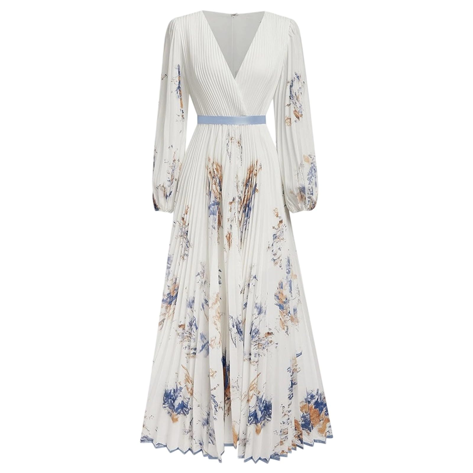 Robe de soirée élégante pour mariage, robe de cocktail trapèze pour femme, robe en mousseline de soie, col en V, robe maxi d'été taille haute, robe florale, robe de cocktail, robe d'été décontractée