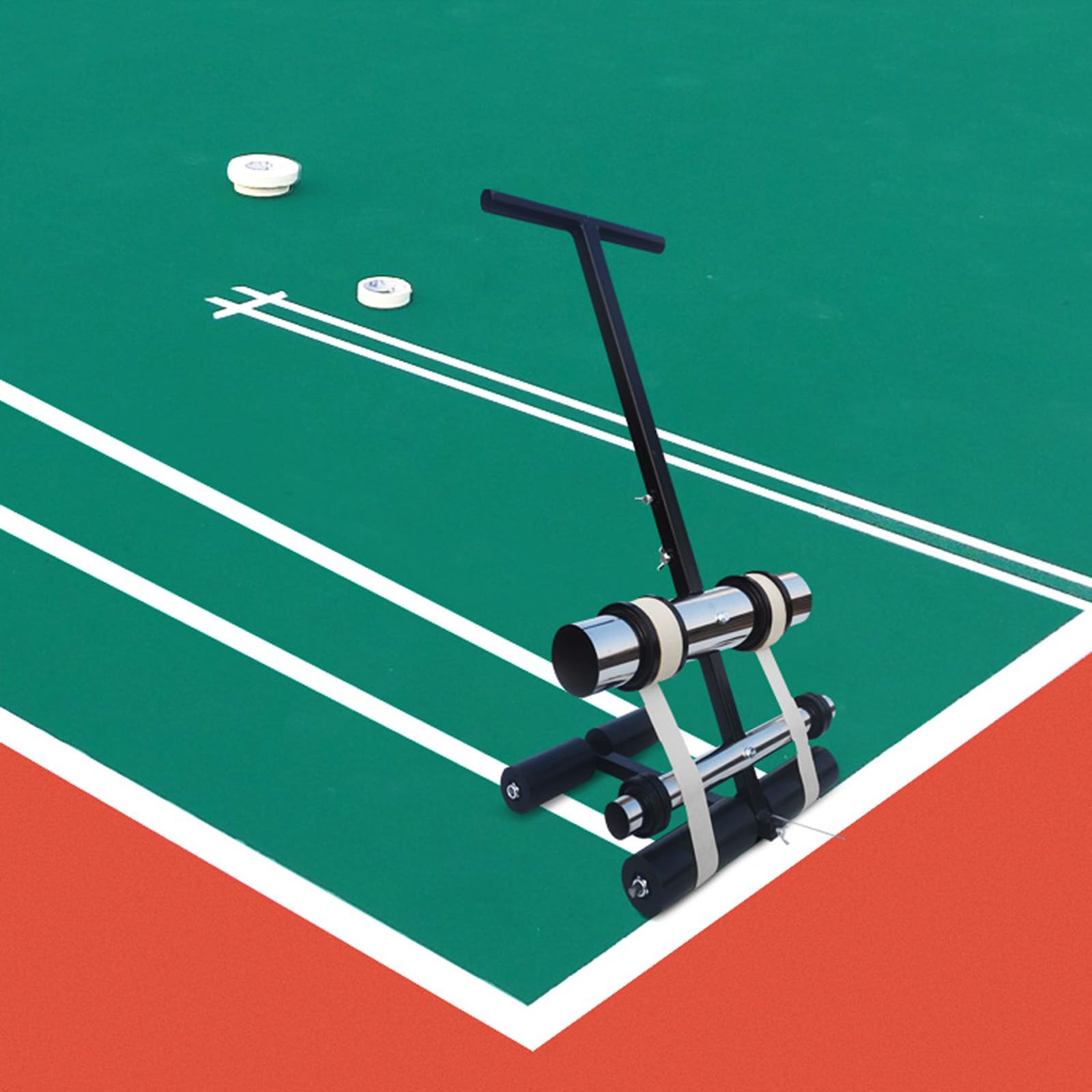 asdchZen Tape Straight Line Marking Tool, Tape Line Marking Tool, Hand Push Floor Marking Tool, Basketball Court Marking Kit, With Marking Tape Roller