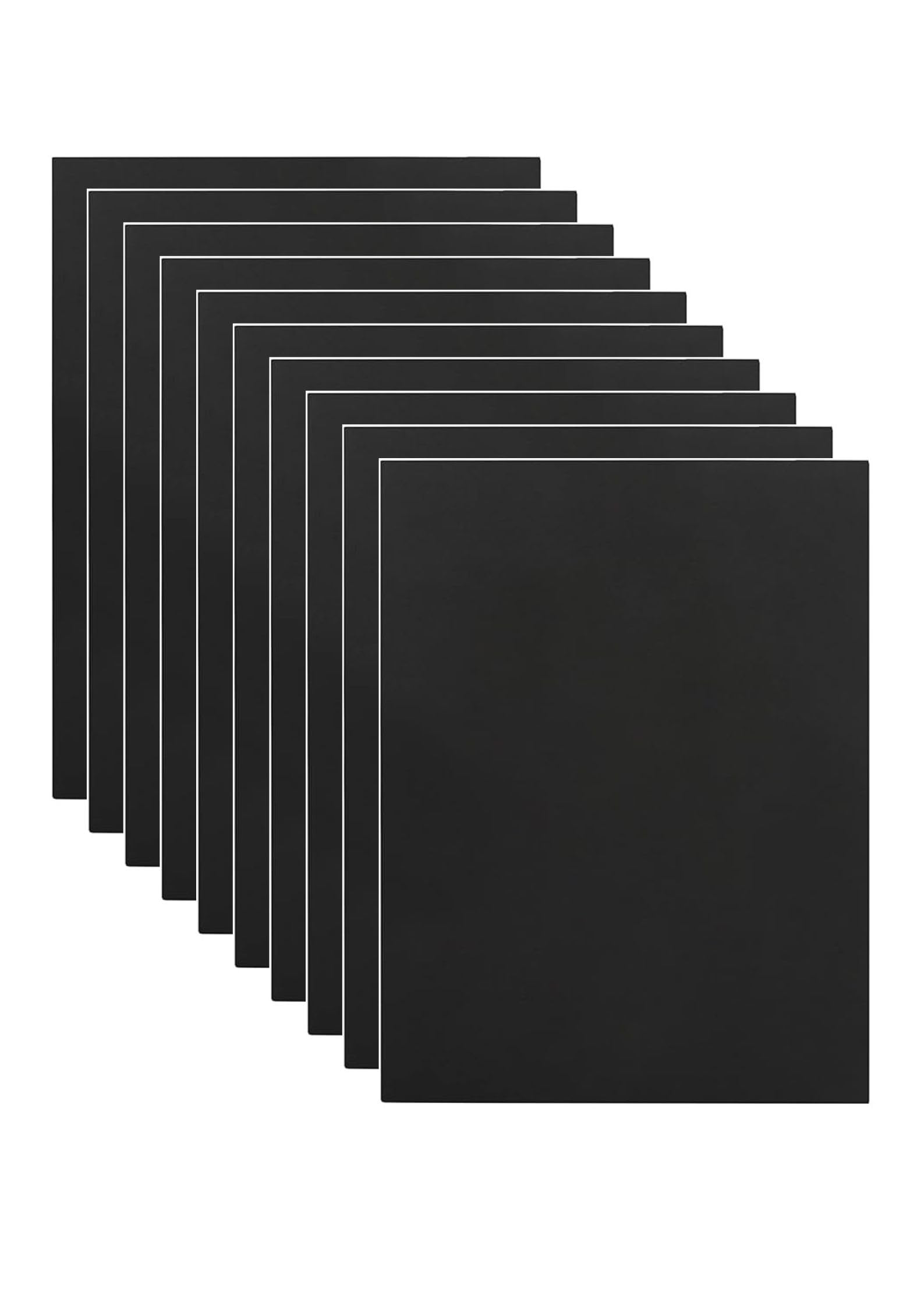 EVA A4 Self Adhesive Craft Foam Sheets - Sticky Sticker Paper Sponge Card for Art & Crafts Children Kids - 2mm Thick (10 Sheet Pack) BLACK