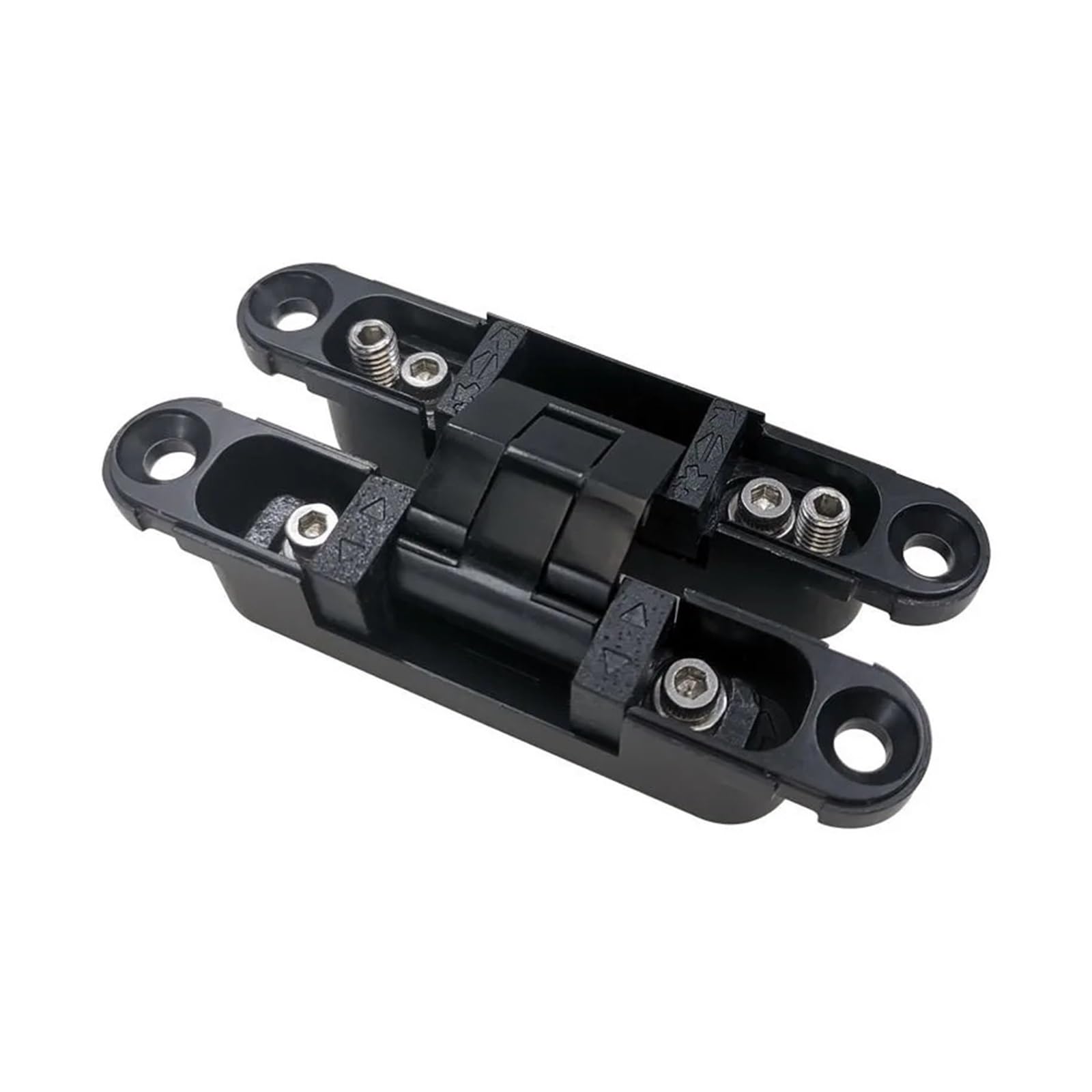 YMUGUEGH 1pcs Small 3D Hidden 180 Degree Adjustable Hinges Load Capacity 12kg Invisible Wooden Folding Door Hinge