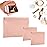 BUSOHA 3 Pack Small Makeup Bag for Purse - Mini Portable Cosmetic Bags for Women, Coin Purse Lipstick Cosmetic Accessories Organizer, Small Travel Kit Storage Pouch(Pink)