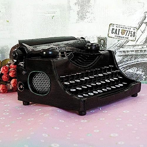 Vintage manuelle Schreibmaschine Klassisches Vintage Schreibmaschinenmodell, Schwarze manuelle Schreibmaschine Schreibmaschinentastatur Iron Art Schreibmaschine