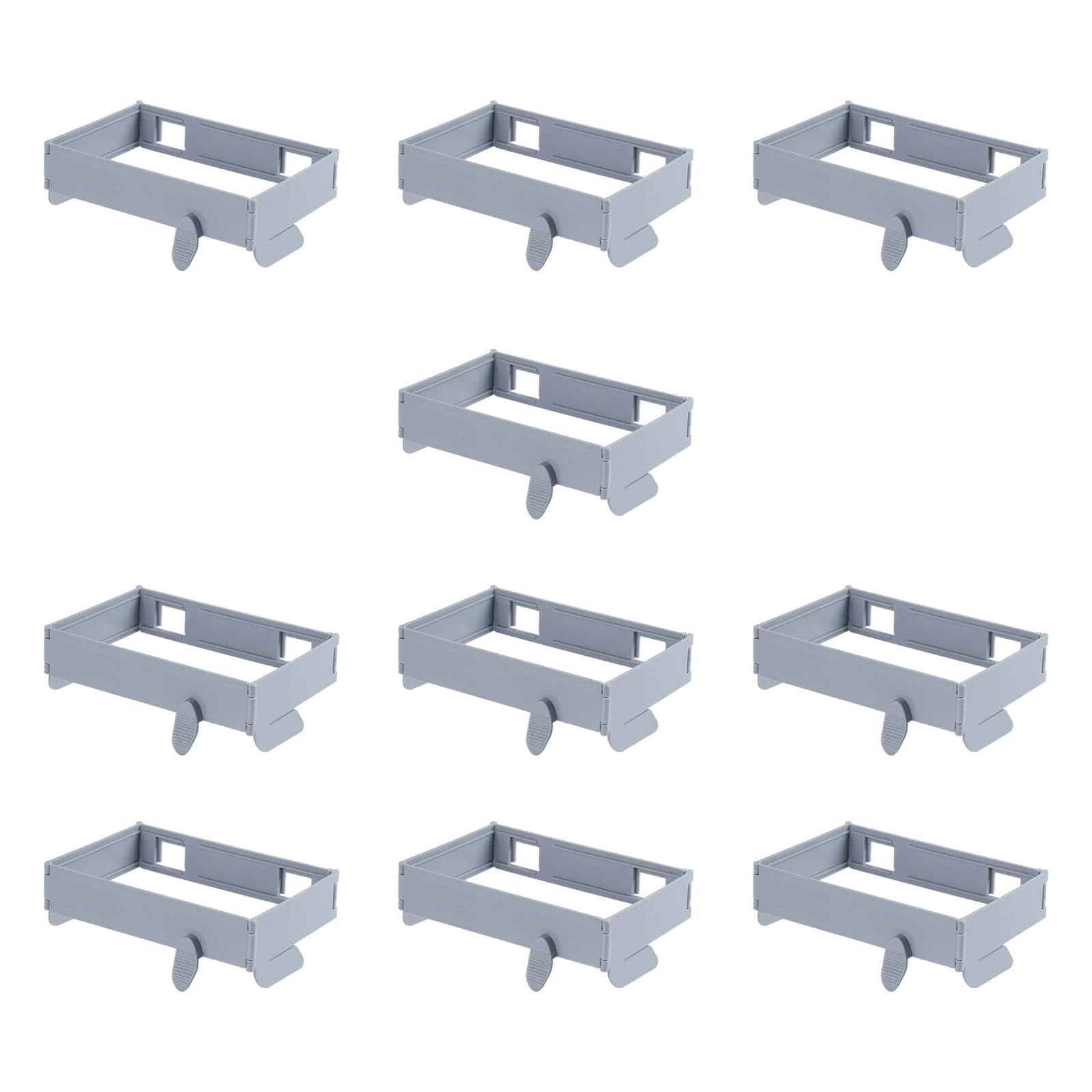 hogtnd Foldable Space Saving Bin Holder, Easy for Kitchen, Sturdy Plastic Hold, Concealed Bin Holder