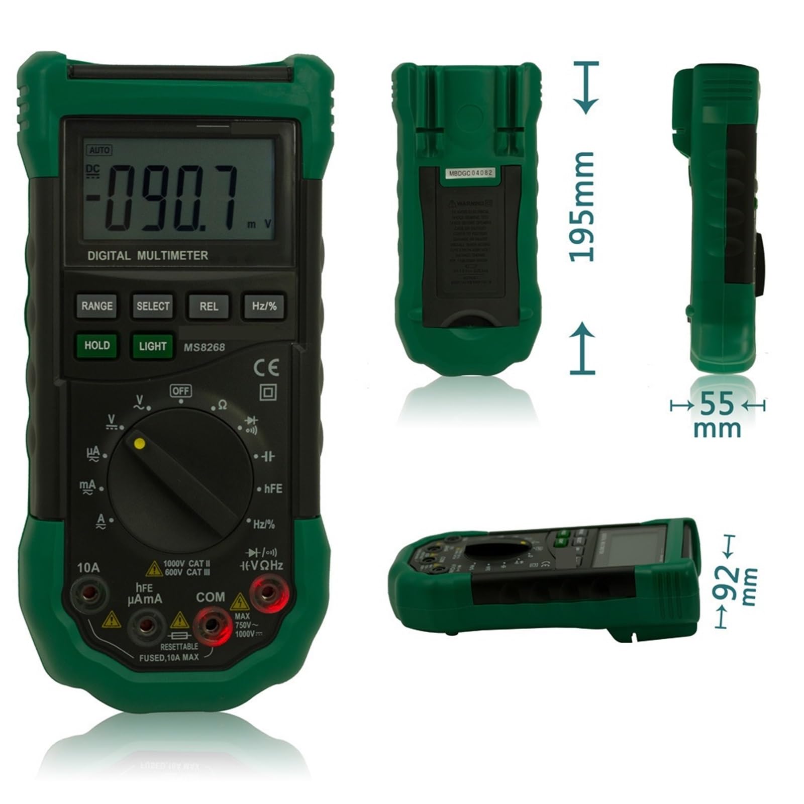 Multimetr, Multimetr Cyfrowy MS8268 Automatyczny Zakres AC/DC