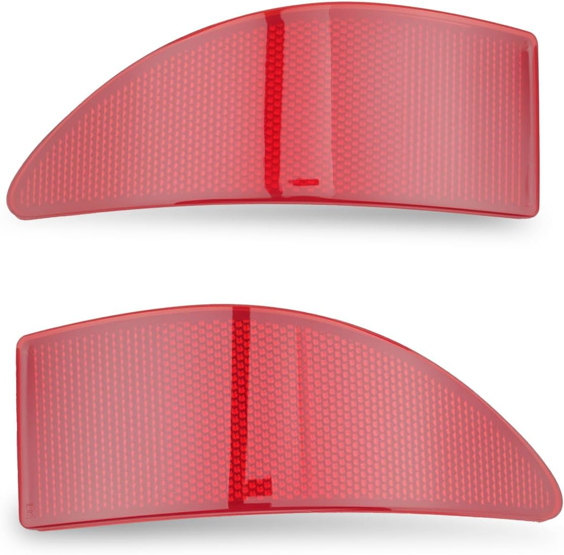 2Pcs Rear Bumper Reflectors Covers Housing Fit for Lexus IS250 IS350 2006-2013, Red ABS Lens