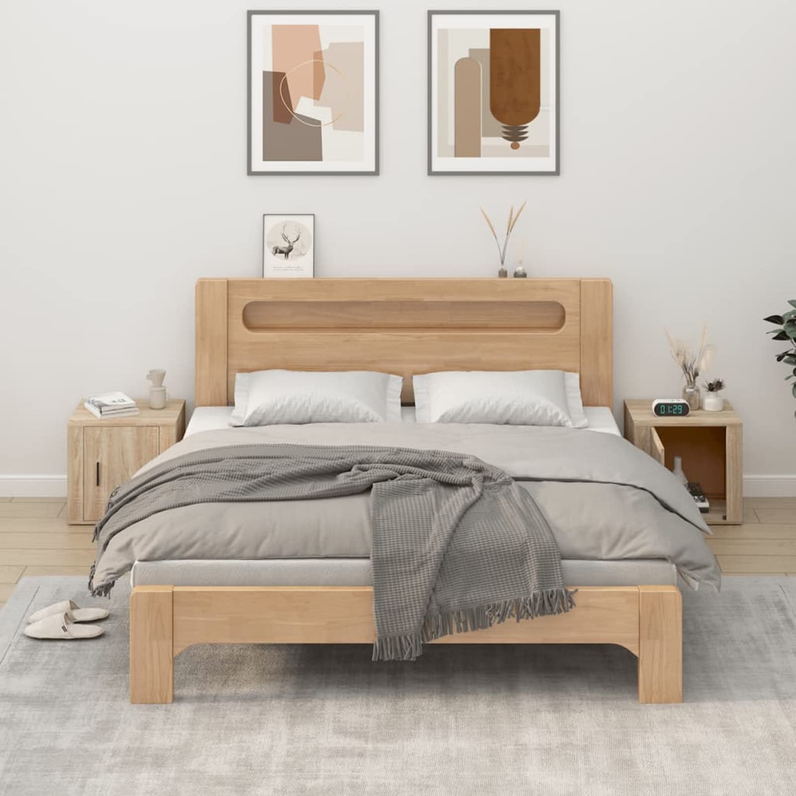 Table de chevet salon ou lit lot de 2 tables d'appoint 50x39