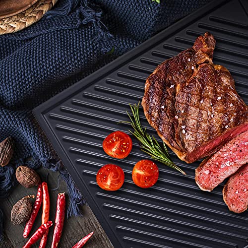 Gyber Pizza Stone For Oven And Grill 12 Inch Square Double Sided Durable Cordierite Cooking Thermal Shock Resistant Baking Stone For Homemade Pizza, Fits In Henson #TOP5