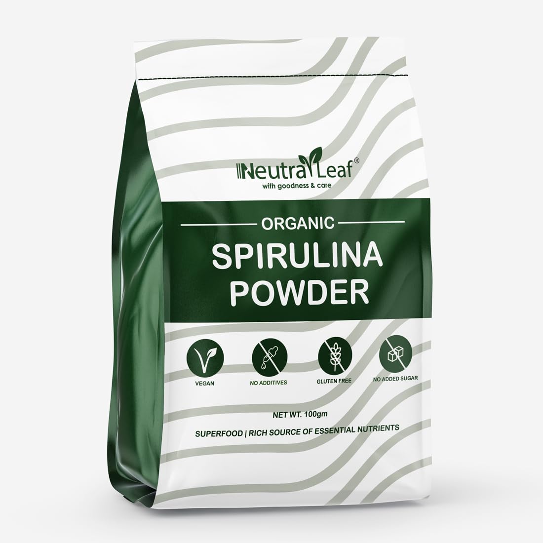 Neutraleaf Organic Spirulina Powder 100gm Supplement For Men And Women | Green Super Food For Weight Management & Immunity Booster | Helps In Healthy Heart (B0CFYFWMX6) Amazon Price History, Amazon Price Tracker