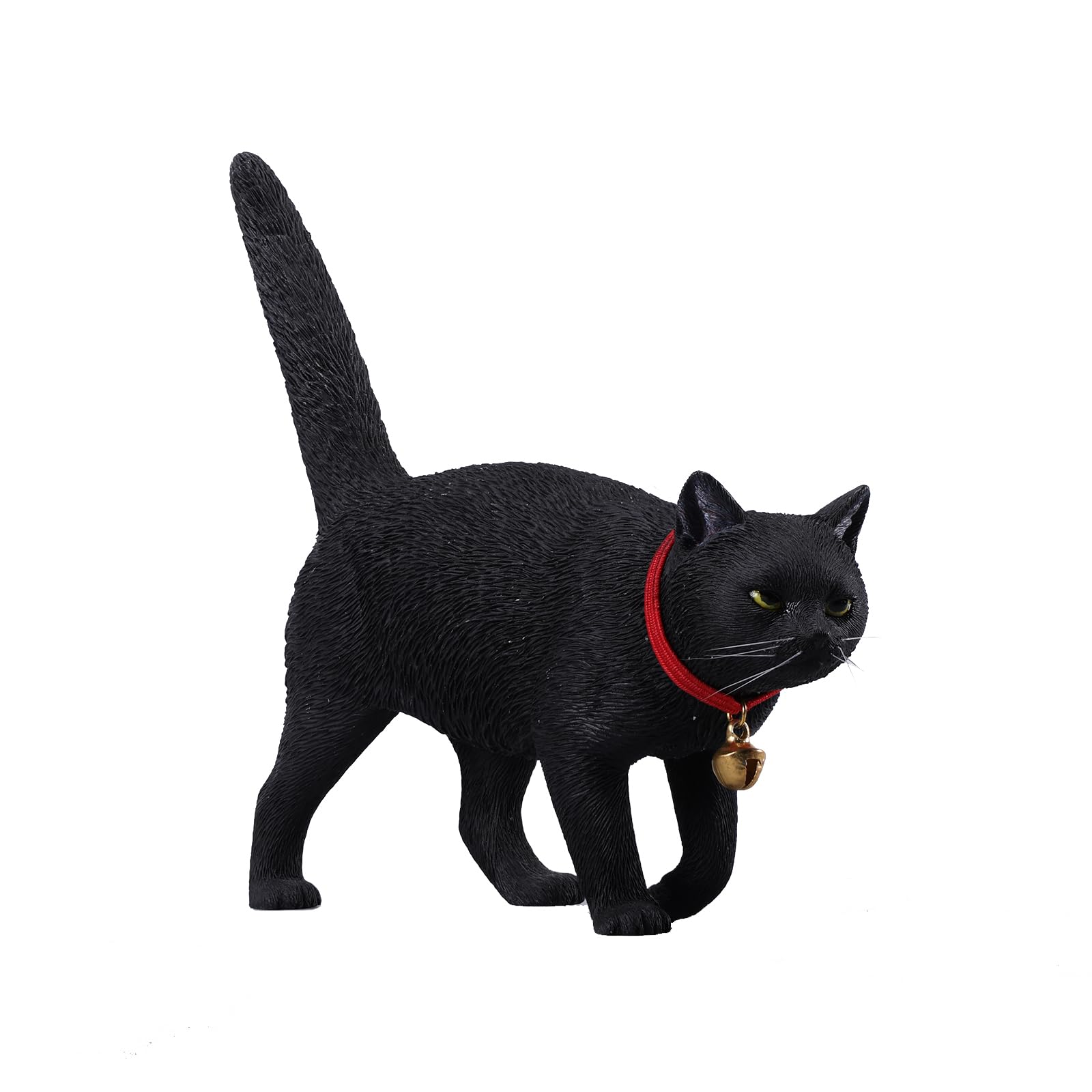 Figurine chat noir résine JXK sculpture collection décoration intérieur